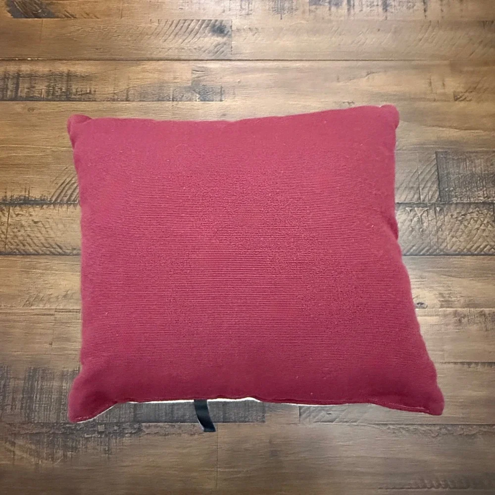 Vintage Christmas Tapestry Pillow Holiday Decor Band Bears‎ Accent Throw